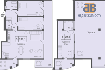 Апартаменты, 385,6 м², 5/5 эт.